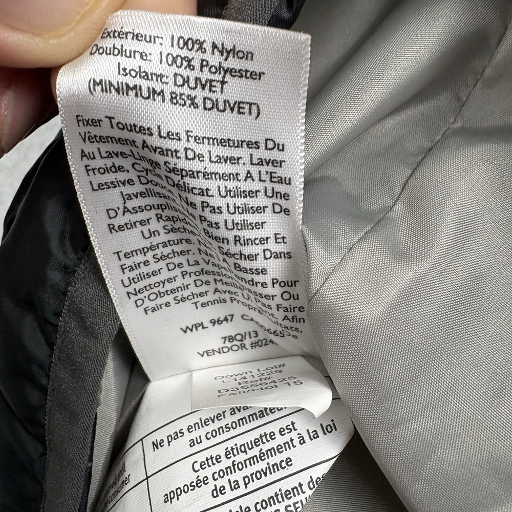 Eddie Bauer Puffer Vest Womens L Black Travex EB700 Down Insulated Quilted Gorp - Picture 8 of 9